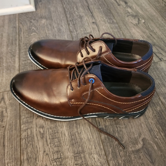 Gatsby Men's Brown Leather Shoes 9.5 - Picture 4 of 6